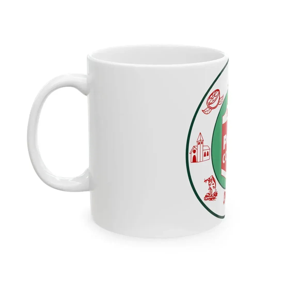 Flag of Polk County Florida (United States) White Coffee Mug - Go Mug Yourself