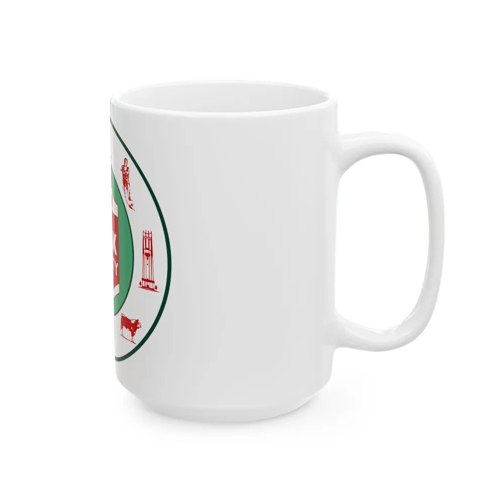Flag of Polk County Florida (United States) White Coffee Mug - Go Mug Yourself