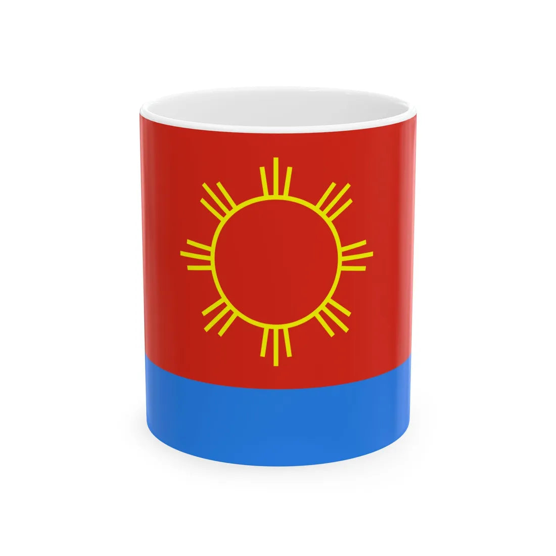Flag of Polonne raion (Ukraine) White Coffee Mug 11oz - Go Mug Yourself