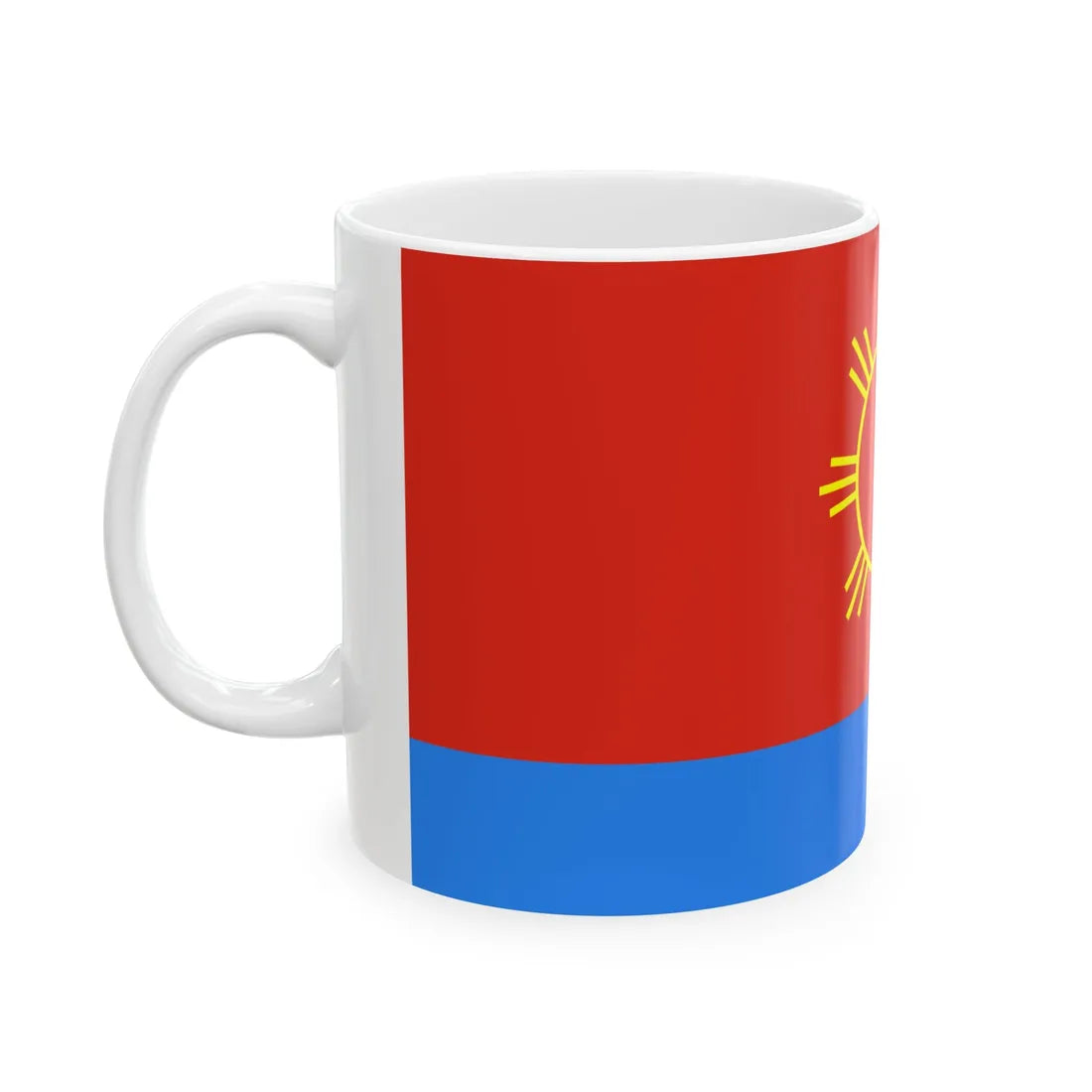 Flag of Polonne raion (Ukraine) White Coffee Mug - Go Mug Yourself