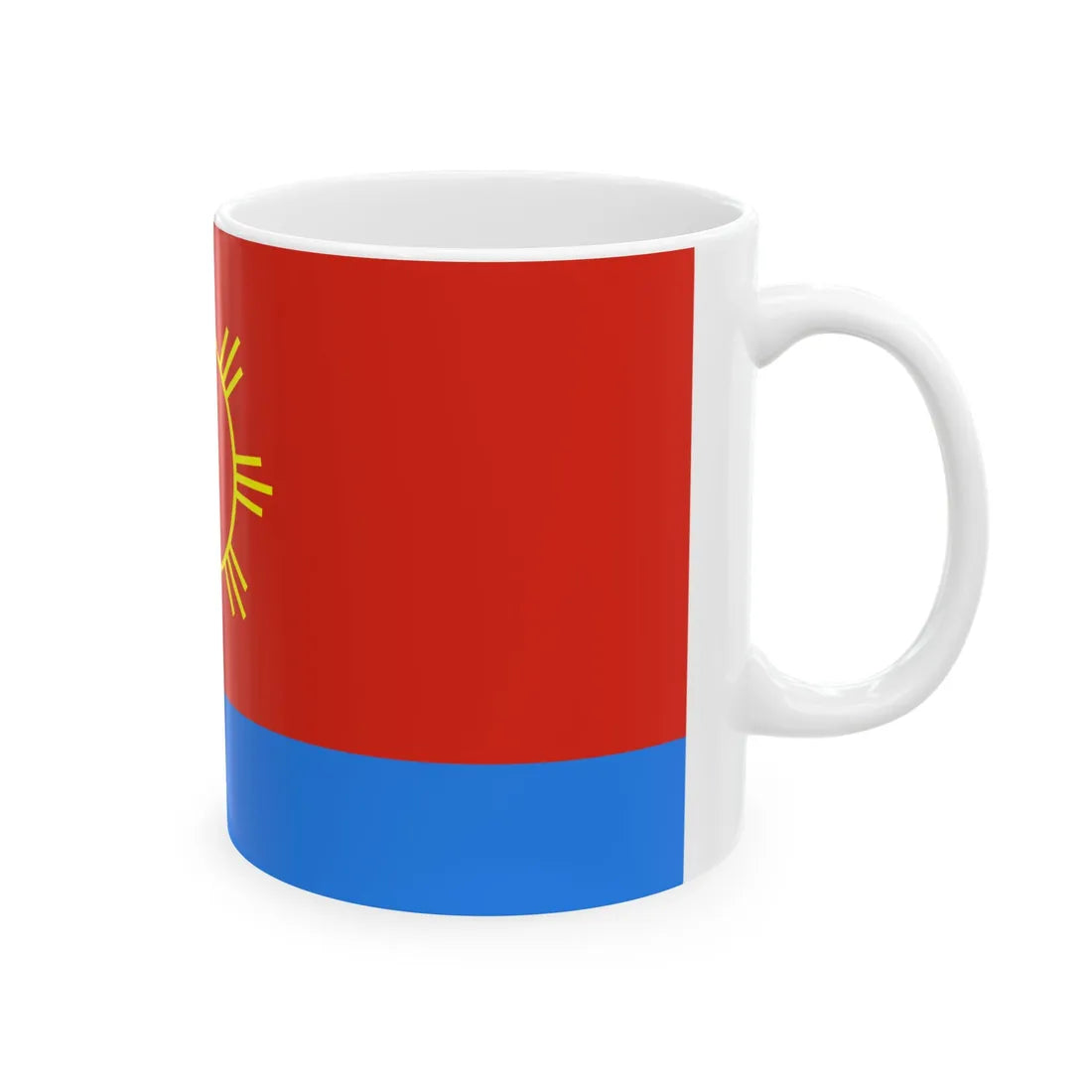 Flag of Polonne raion (Ukraine) White Coffee Mug - Go Mug Yourself
