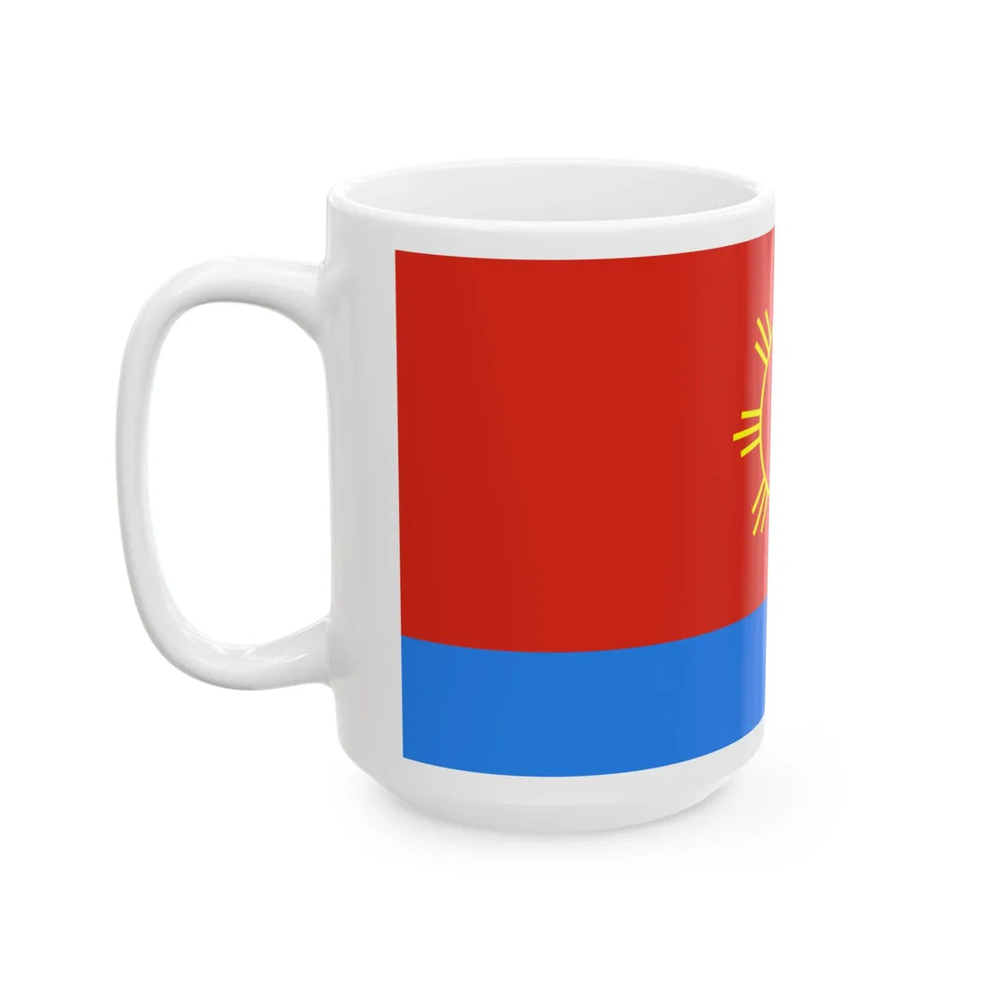 Flag of Polonne raion (Ukraine) White Coffee Mug - Go Mug Yourself