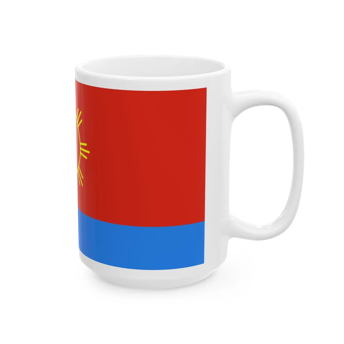 Flag of Polonne raion (Ukraine) White Coffee Mug - Go Mug Yourself