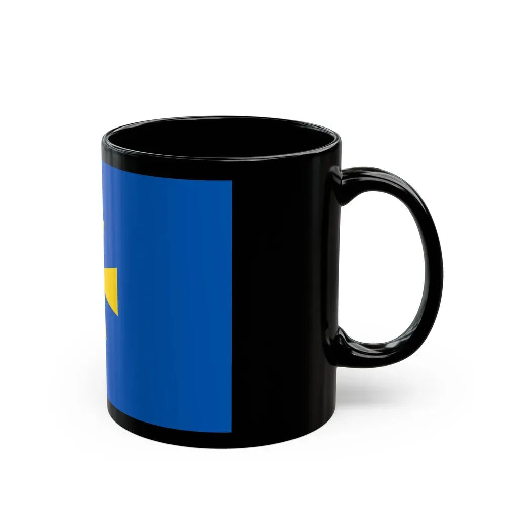 Flag of Poltava Oblast Ukraine - Black Coffee Mug - Go Mug Yourself