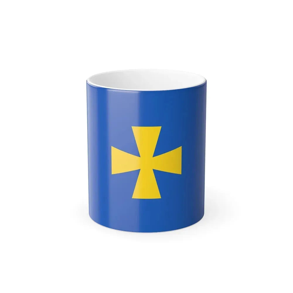 Flag of Poltava Oblast Ukraine - Color Changing Coffee Mug 11oz - Go Mug Yourself