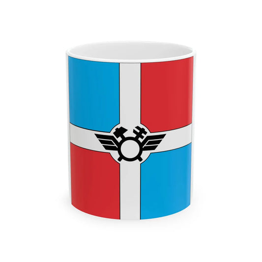 Flag of Pomichna (Ukraine) White Coffee Mug 11oz - Go Mug Yourself