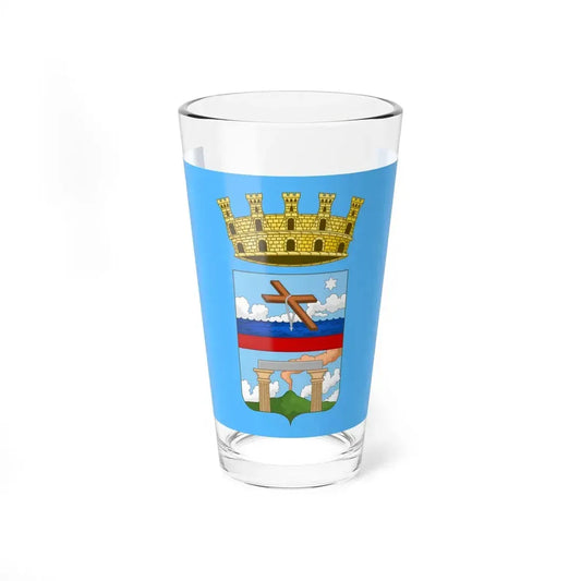 Flag of Pompei (Italy) Pint Glass 16oz 16oz - Go Mug Yourself