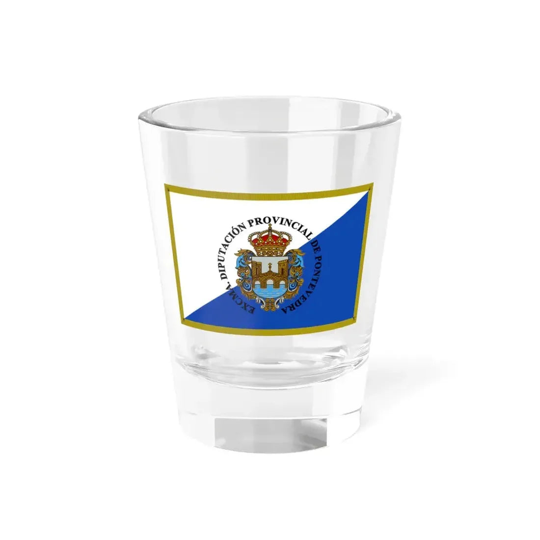 Flag of Pontevedra Spain - Shot Glass 1.5oz 1.5oz - Go Mug Yourself