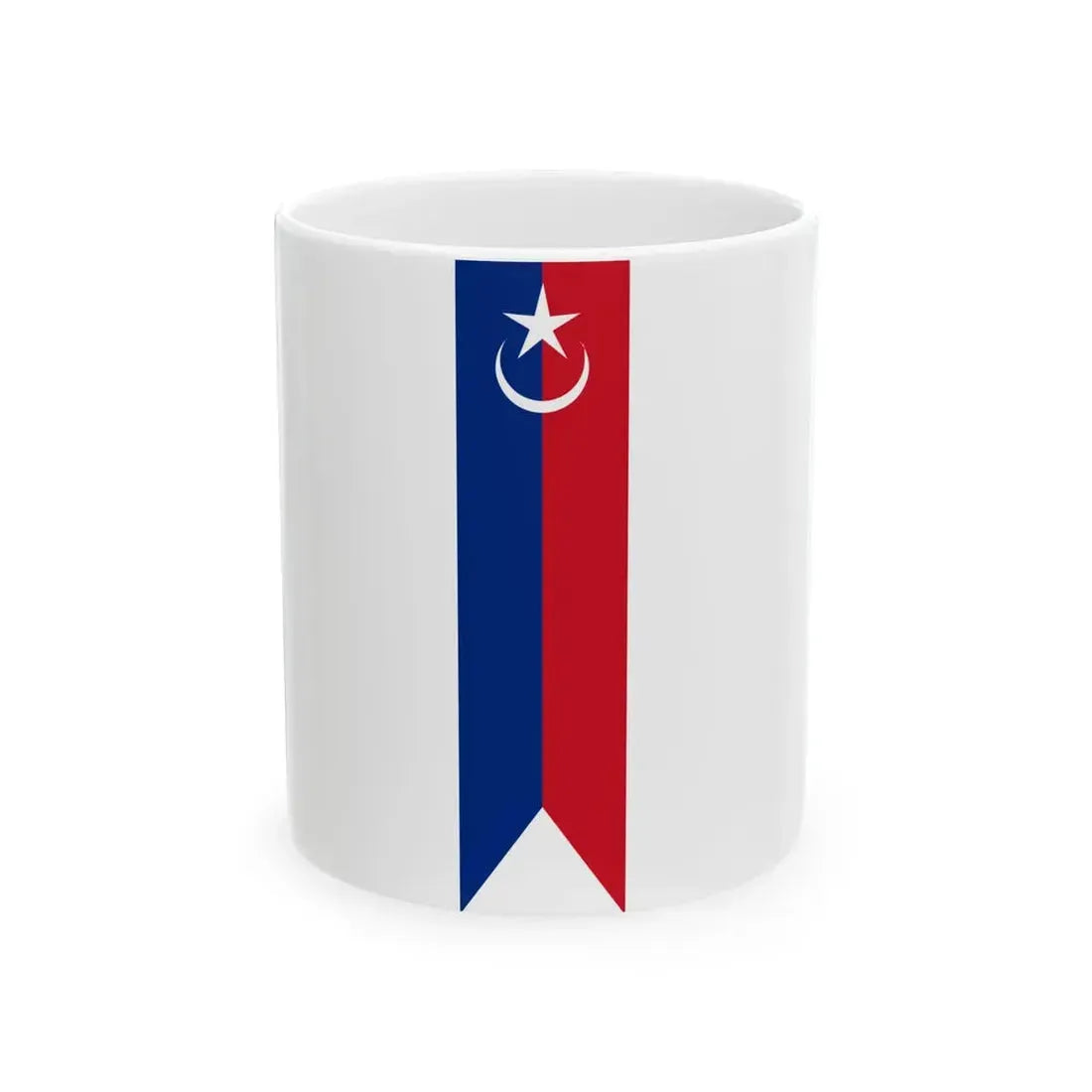 Flag of Pontian Johor vertical (Malaysia) White Coffee Mug 11oz - Go Mug Yourself