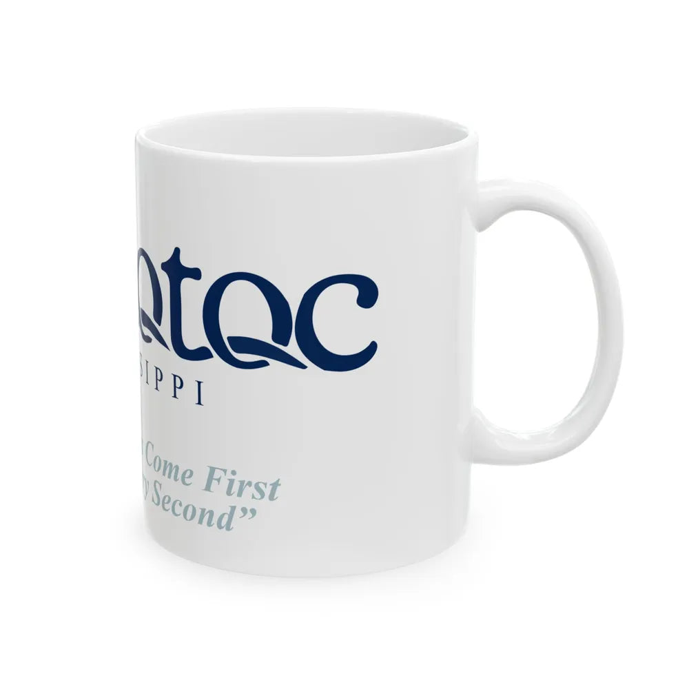 Flag of Pontotoc City and County Mississippi (United States) White Coffee Mug - Go Mug Yourself
