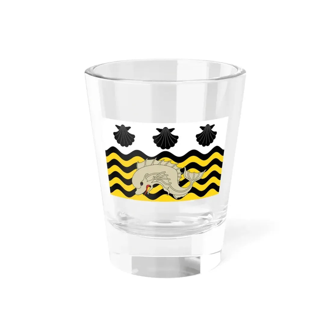Flag of Poole UK - Shot Glass 1.5oz 1.5oz - Go Mug Yourself