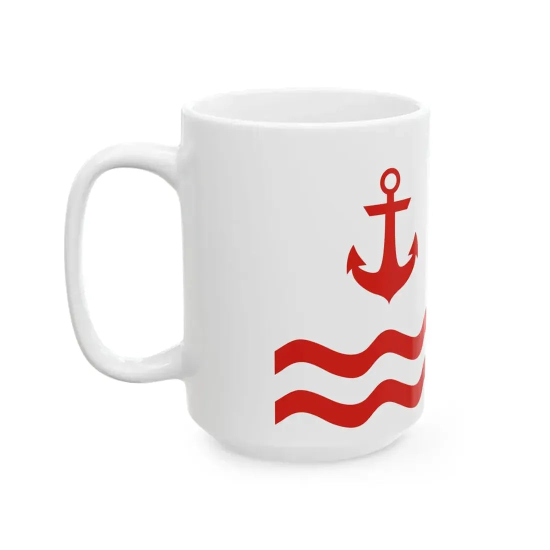 Flag of Port Clinton Ohio (United States) White Coffee Mug - Go Mug Yourself