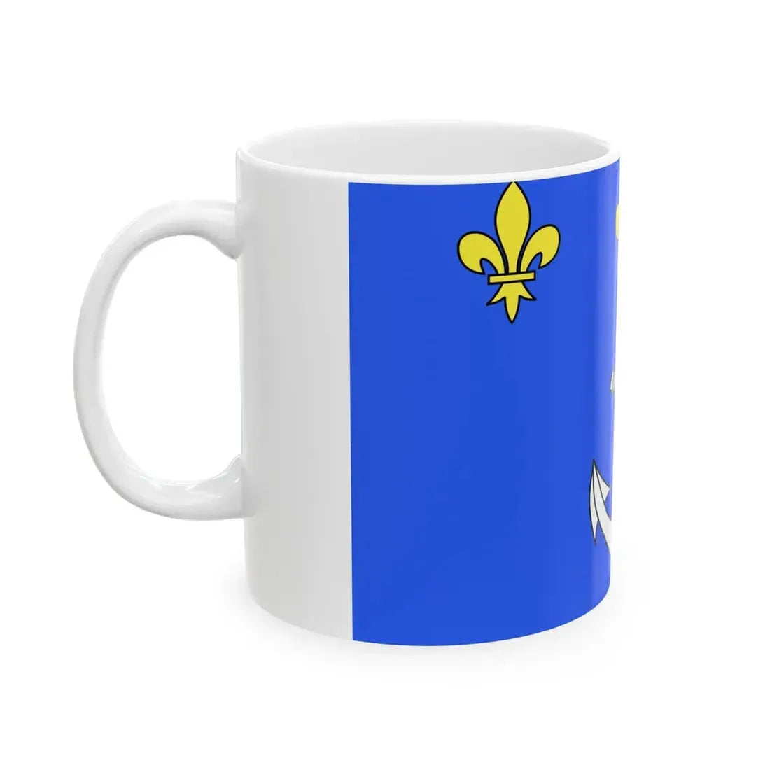 Flag of Port-Louis (France) White Coffee Mug - Go Mug Yourself
