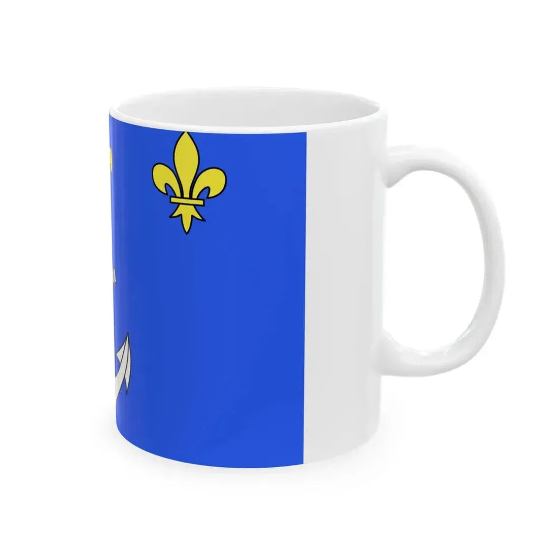 Flag of Port-Louis (France) White Coffee Mug - Go Mug Yourself