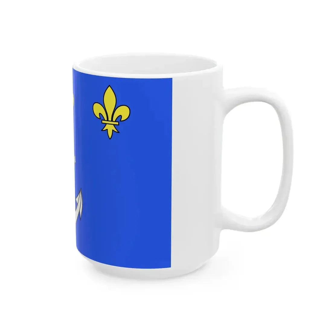 Flag of Port-Louis (France) White Coffee Mug - Go Mug Yourself