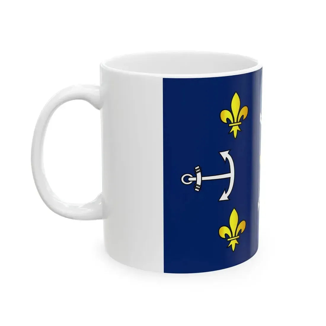 Flag of Port Louis Mauritius (Mauritius) White Coffee Mug - Go Mug Yourself
