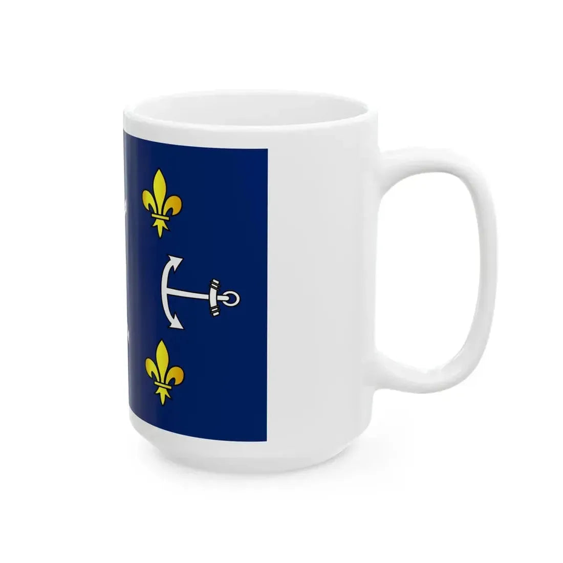 Flag of Port Louis Mauritius (Mauritius) White Coffee Mug - Go Mug Yourself