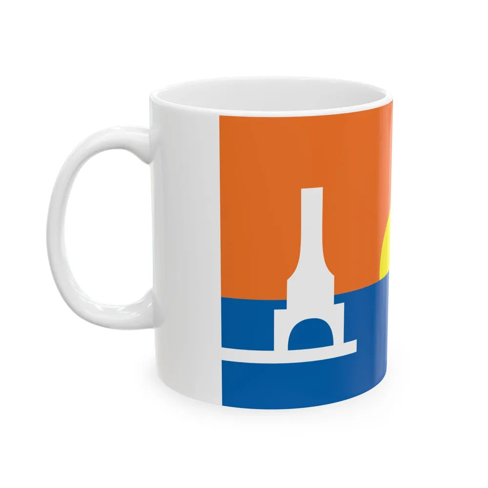 Flag of Port Washington Wisconsin (United States) White Coffee Mug - Go Mug Yourself