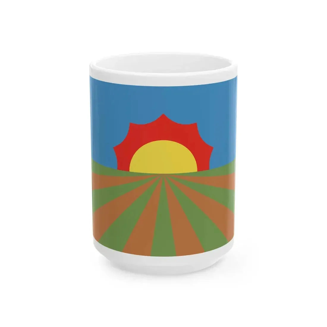 Flag of Portales New Mexico (Mexico) White Coffee Mug 15oz - Go Mug Yourself