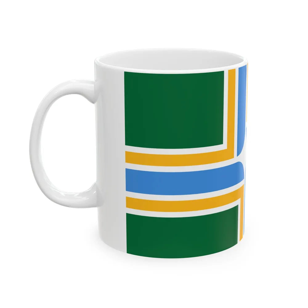 Flag of Portland Oregon (United States) White Coffee Mug - Go Mug Yourself