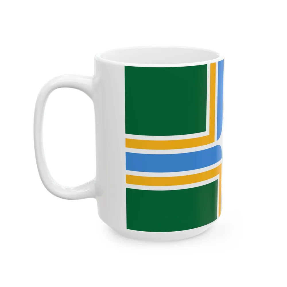 Flag of Portland Oregon (United States) White Coffee Mug - Go Mug Yourself