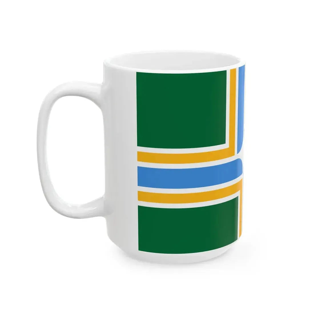 Flag of Portland Oregon (United States) White Coffee Mug - Go Mug Yourself