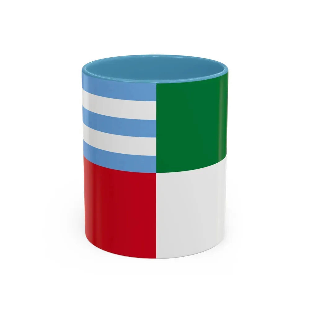 Flag of Portoviejo Ecuador - Accent Coffee Mug 11oz Light Blue - Go Mug Yourself