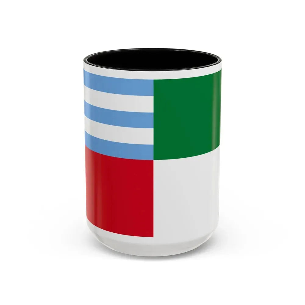 Flag of Portoviejo Ecuador - Accent Coffee Mug 15oz Black - Go Mug Yourself