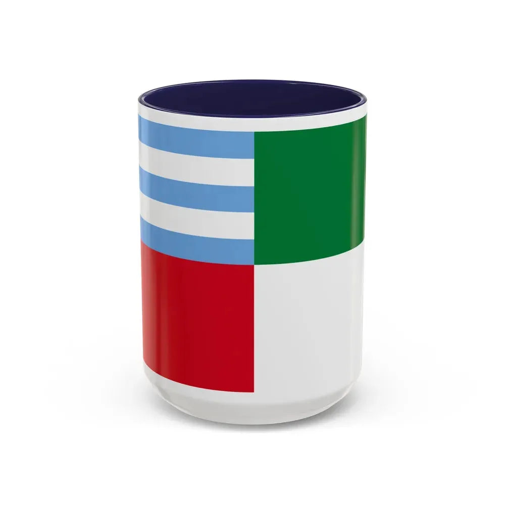 Flag of Portoviejo Ecuador - Accent Coffee Mug 15oz Navy - Go Mug Yourself