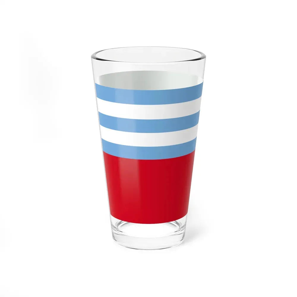 Flag of Portoviejo Ecuador - Pint Glass 16oz - Go Mug Yourself