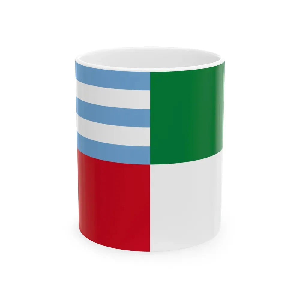 Flag of Portoviejo Ecuador - White Coffee Mug 11oz - Go Mug Yourself