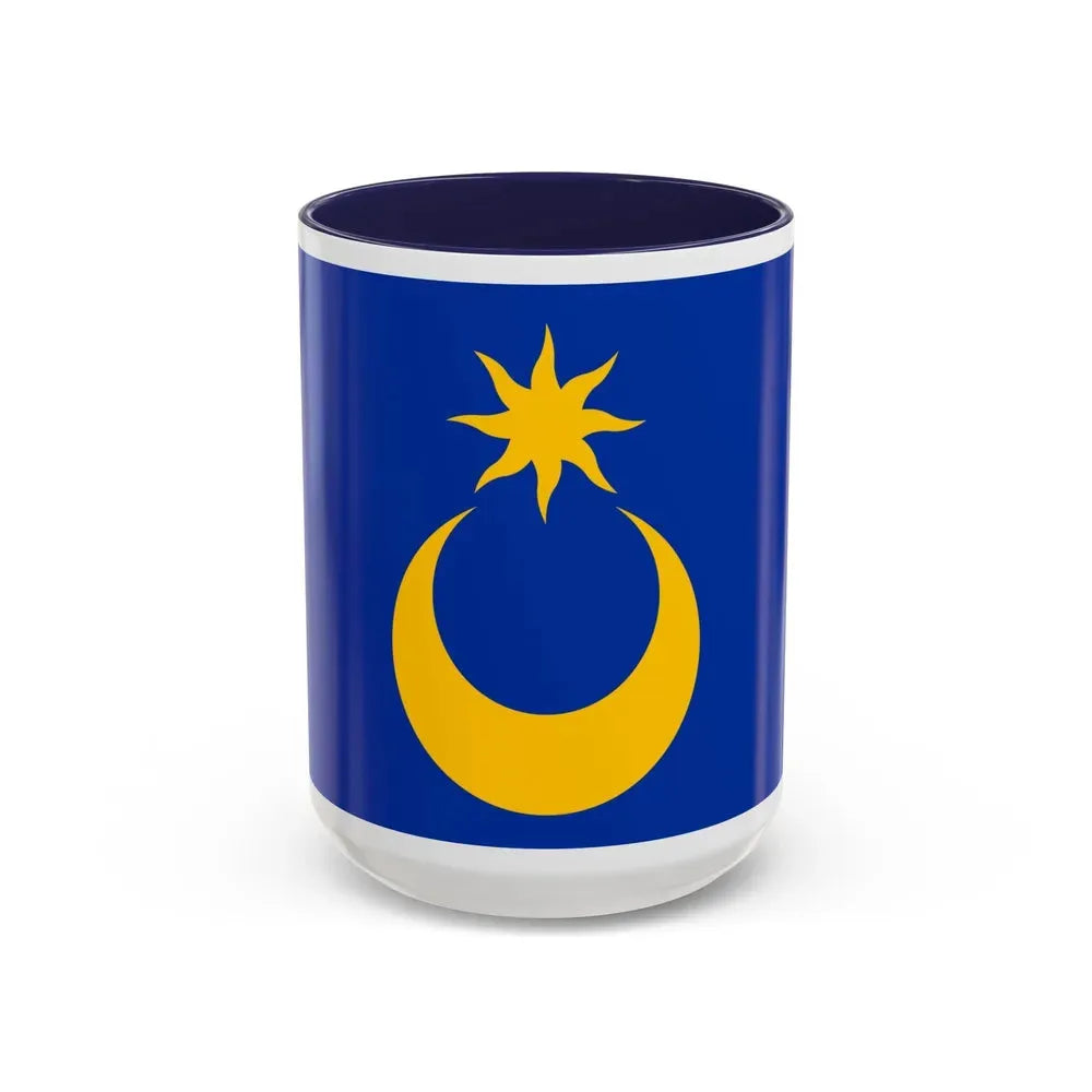 Flag of Portsmouth UK - Accent Coffee Mug 15oz Navy - Go Mug Yourself
