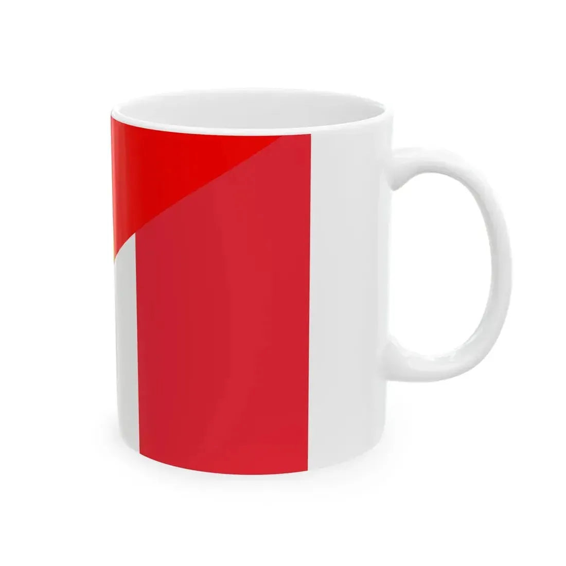 Flag of Portugal and France (France) White Coffee Mug - Go Mug Yourself