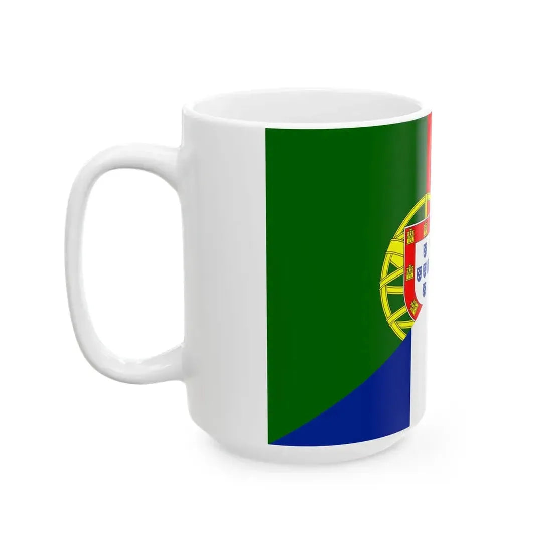 Flag of Portugal and France (France) White Coffee Mug - Go Mug Yourself