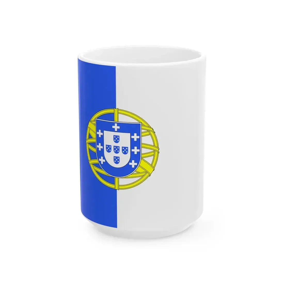 Flag of Portugalicia (Portugal) White Coffee Mug 15oz - Go Mug Yourself