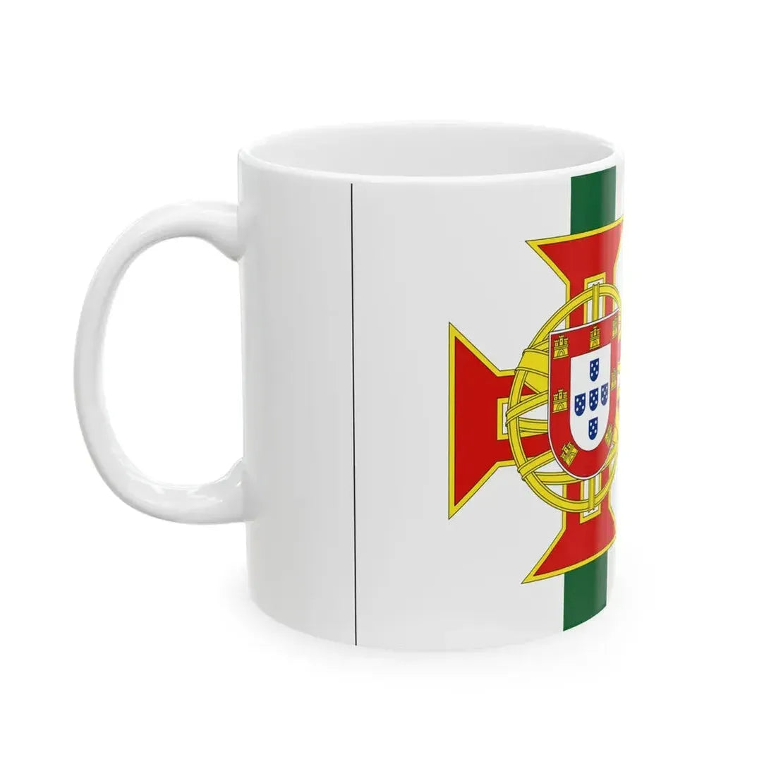 Flag of Portuguese Colonial District Intendent (Portugal) White Coffee Mug - Go Mug Yourself