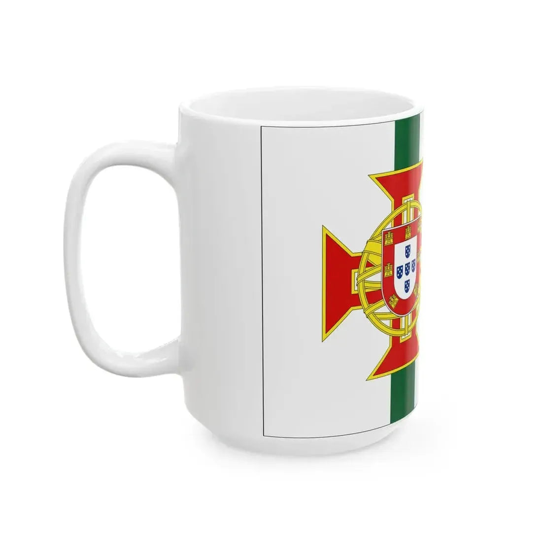 Flag of Portuguese Colonial District Intendent (Portugal) White Coffee Mug - Go Mug Yourself