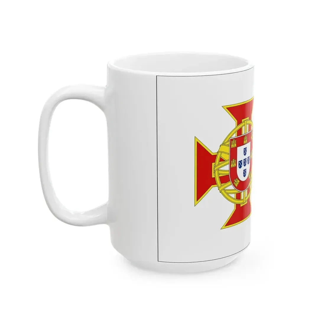 Flag of Portuguese Colonial Officer (Portugal) White Coffee Mug - Go Mug Yourself