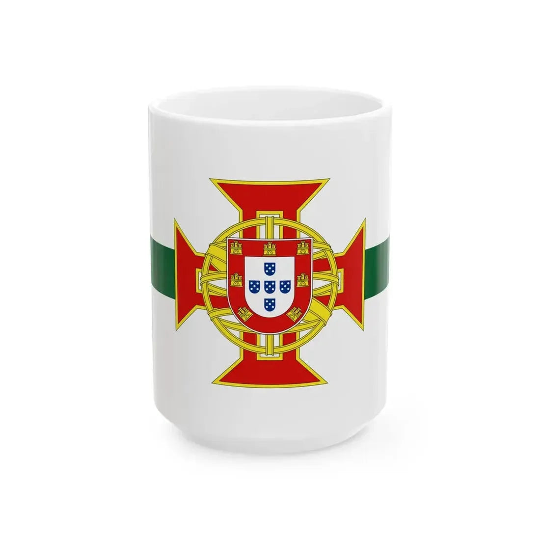 Flag of Portuguese Colonial Province Governor (Portugal) White Coffee Mug 15oz - Go Mug Yourself