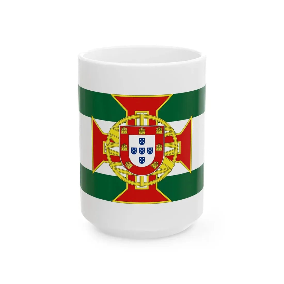 Flag of Portuguese Colony Governor General (Angola) White Coffee Mug 15oz - Go Mug Yourself