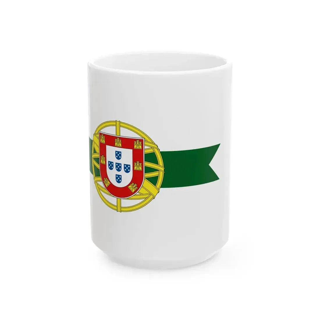 Flag of Portuguese District Governor (Portugal) White Coffee Mug 15oz - Go Mug Yourself