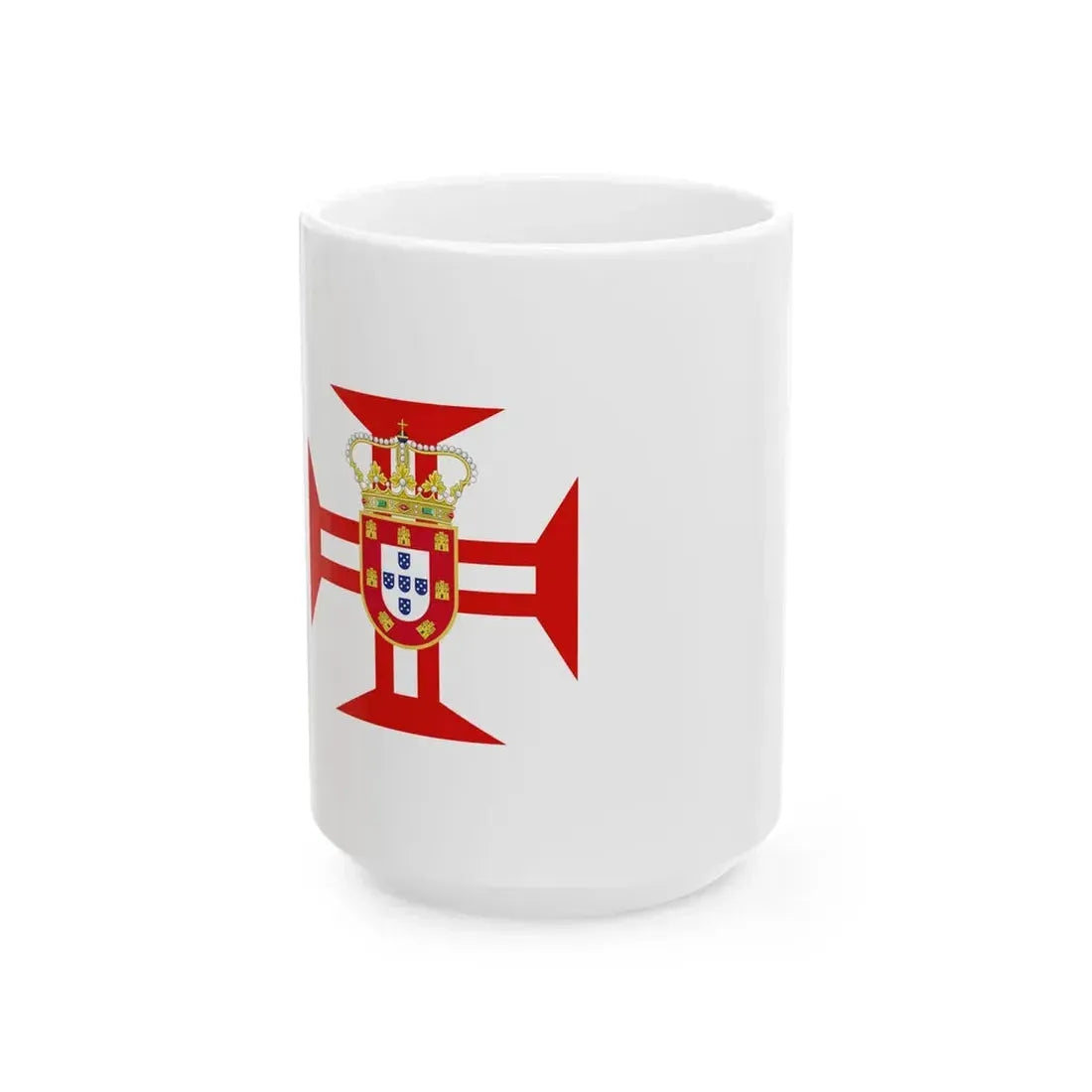 Flag of Portuguese Galleons in India 1500-1670 (Portugal) White Coffee Mug 15oz - Go Mug Yourself