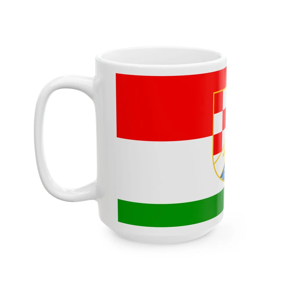 Flag of Posavina (Bosnia and Herzegovina) White Coffee Mug - Go Mug Yourself