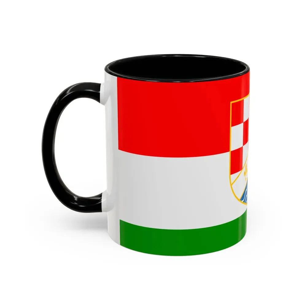 Flag of Posavina Canton Bosnia and Herzegovina - Accent Coffee Mug - Go Mug Yourself