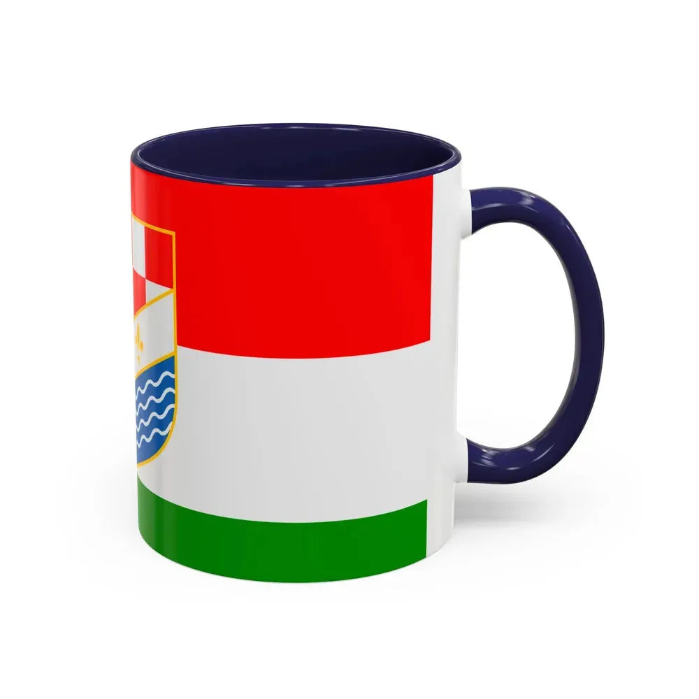 Flag of Posavina Canton Bosnia and Herzegovina - Accent Coffee Mug - Go Mug Yourself