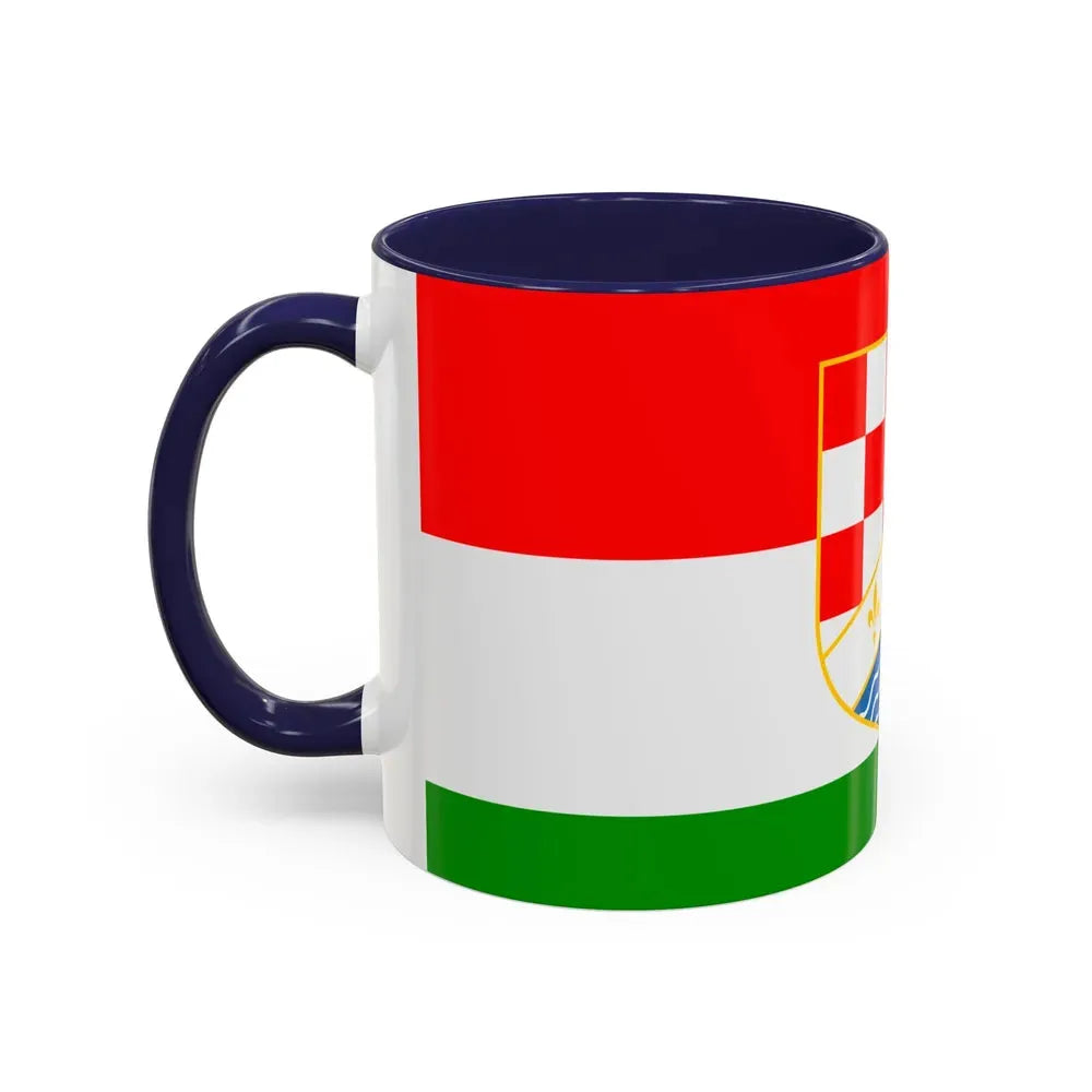 Flag of Posavina Canton Bosnia and Herzegovina - Accent Coffee Mug - Go Mug Yourself