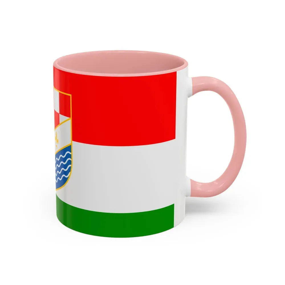 Flag of Posavina Canton Bosnia and Herzegovina - Accent Coffee Mug - Go Mug Yourself