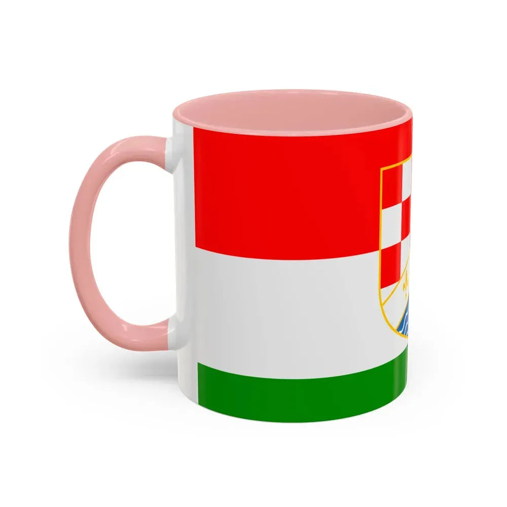 Flag of Posavina Canton Bosnia and Herzegovina - Accent Coffee Mug - Go Mug Yourself