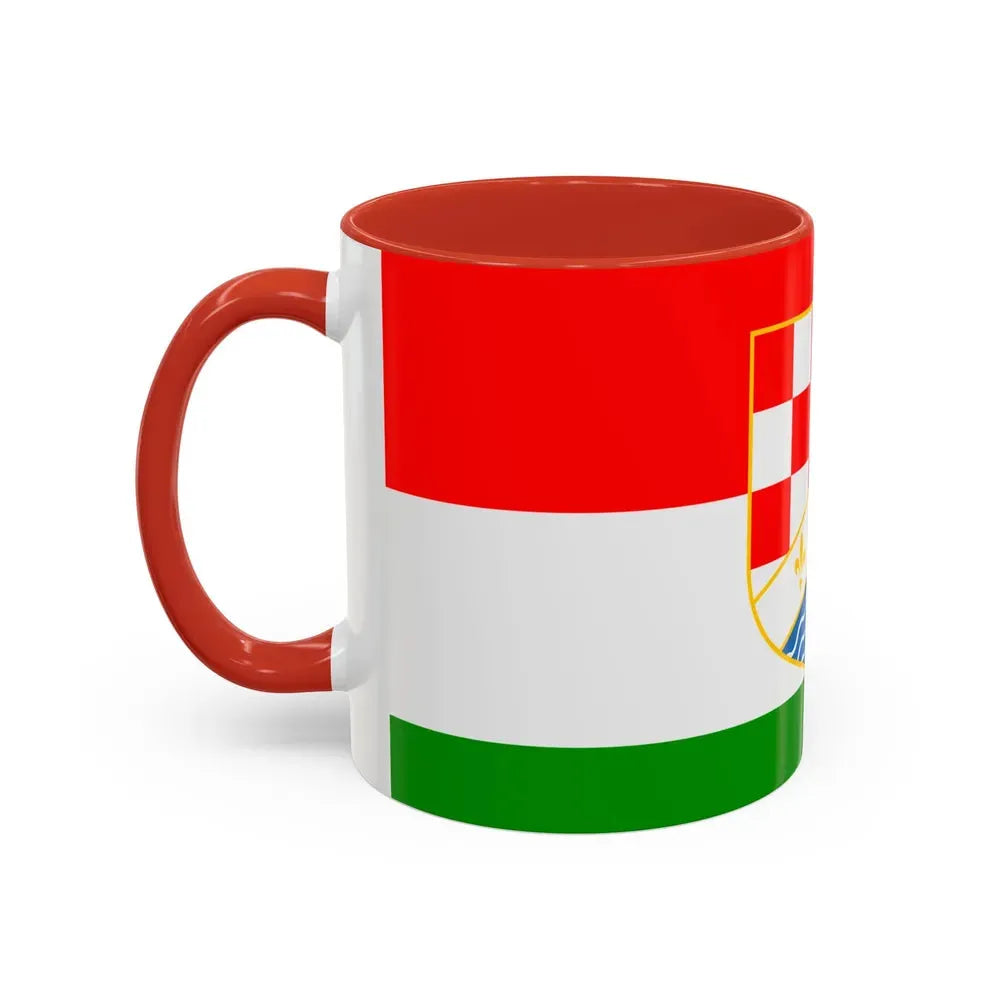 Flag of Posavina Canton Bosnia and Herzegovina - Accent Coffee Mug - Go Mug Yourself