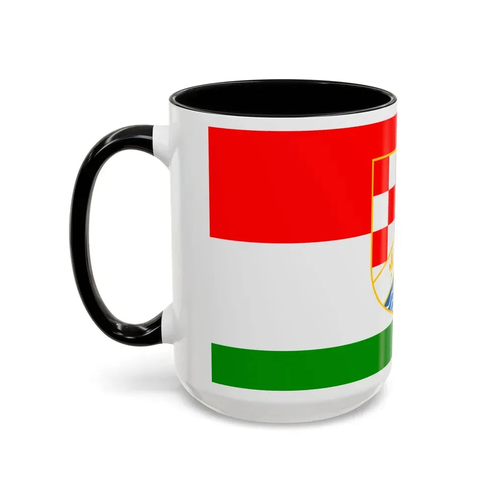 Flag of Posavina Canton Bosnia and Herzegovina - Accent Coffee Mug - Go Mug Yourself